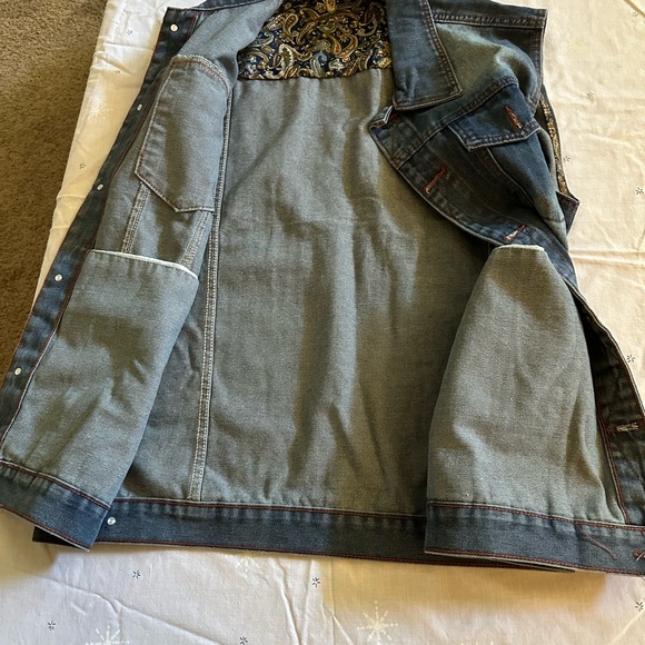 Blue Lightweight NWOT/ Unisex Jean Jacket Vest - Picture 10 of 12